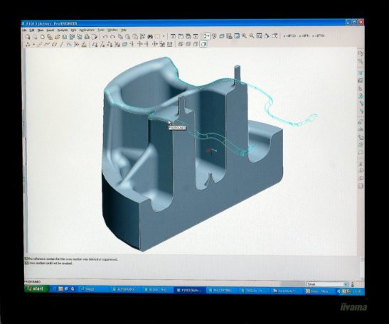 Forging modelling section