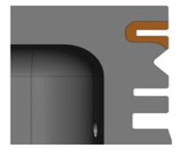 Ring groove reinforcement